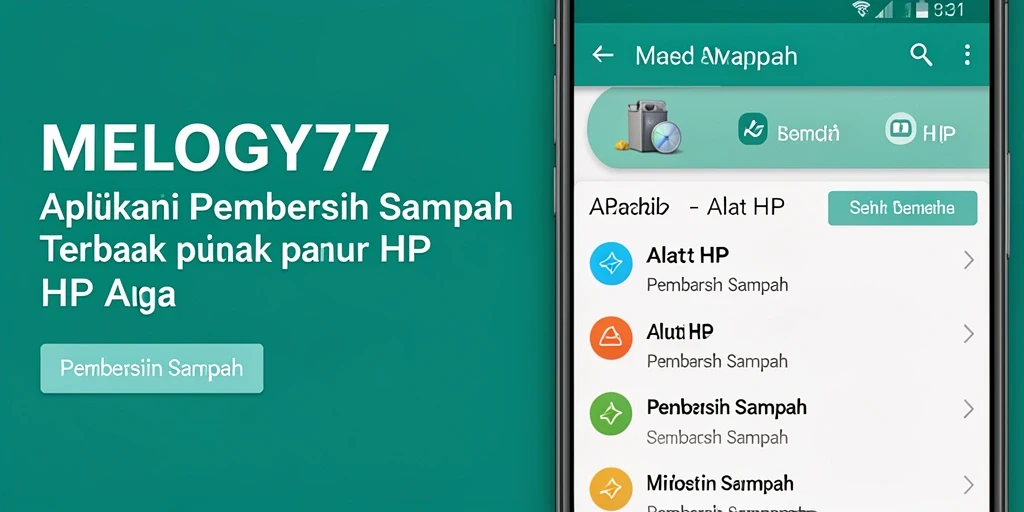 Antarmuka MELODY77 yang sederhana dan fungsional.