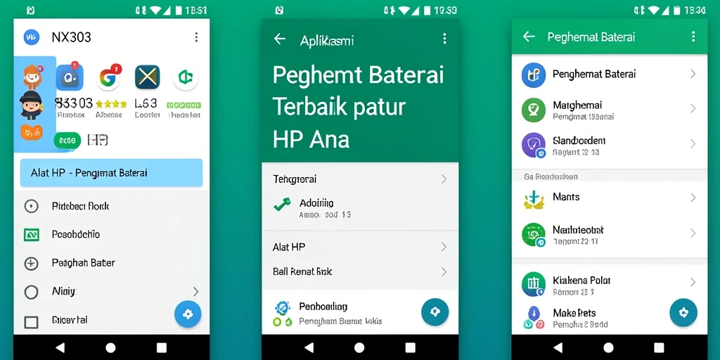 Tampilan antarmuka aplikasi NX303 yang intuitif dan informatif.