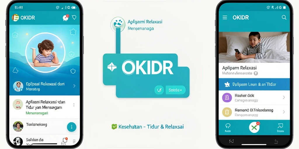 Antarmuka sederhana dan suara relaksasi menenangkan dari OKIDR.