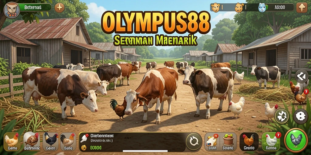 Tampilan antarmuka menarik dari game Beternak OLYMPUS88.
